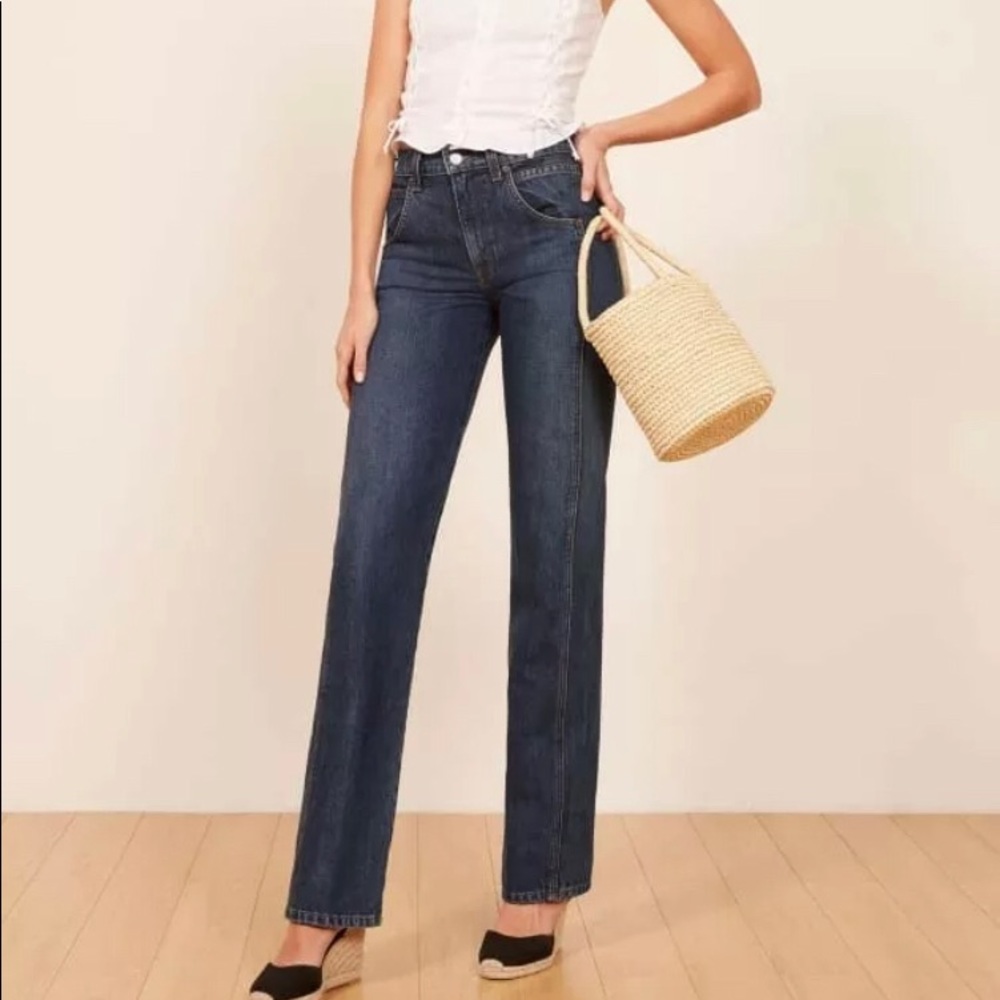 The Reformation Sloan Jean Size 28 Sequoia Wash